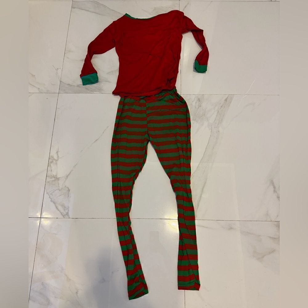 Women Christmas striped pajamas #14